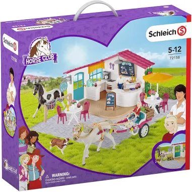 Schleich Horse Club 72158 : Promenade en Calèche au Café des Cavaliers