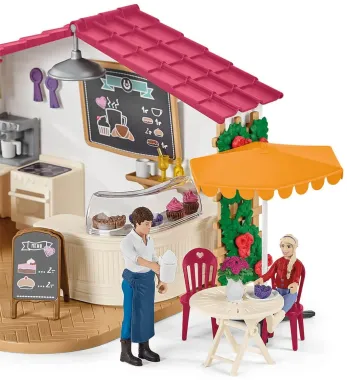 Schleich Horse Club 72158 : Promenade en Calèche au Café des Cavaliers