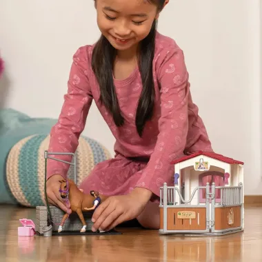 Schleich Horse Club 72177 : Aire De Lavage Avec Box À Cheval