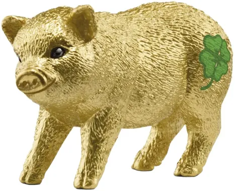 Schleich Farm World 72232 : Cochon Porte-Bonheur Doré