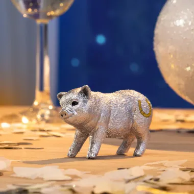 Schleich Farm World 72247 : Cochon Porte-Bonheur Argenté