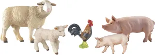 Boîte présentoir animaux de la ferme 1 (5 fig.)